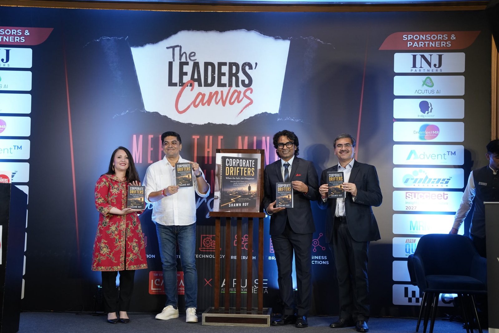 Corporate Drifters book launch with Shawn Roy at The Leaders' Canvas, Westin Gurgaon